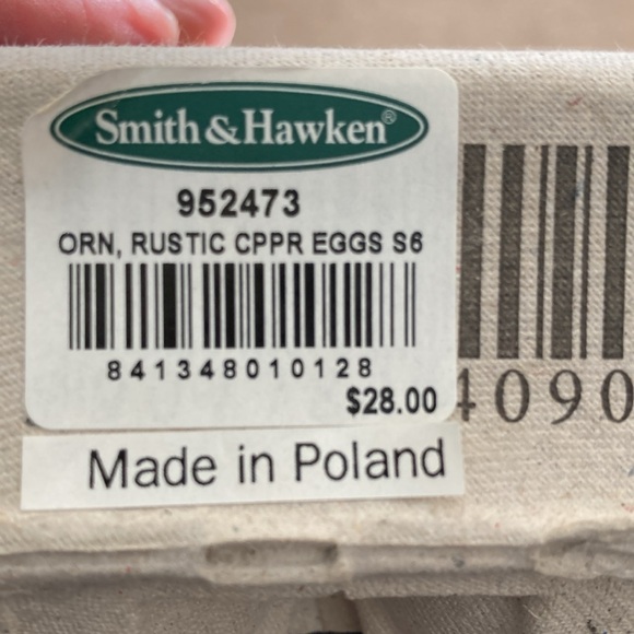 RARE Smith & Hawken Christmas Egg Ornaments - Picture 4 of 4